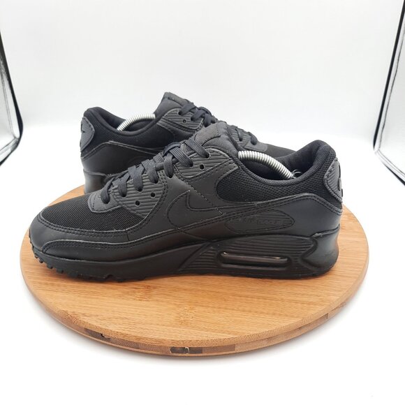 Nike Air Max 90 Womens Size 8.5 Shoes Triple Black Athletic Sneakers - Picture 6 of 10
